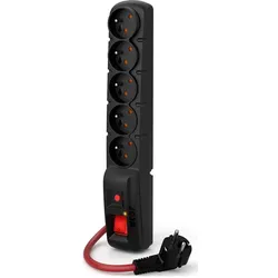 Acar, Steckdosenleiste, F5 POWER Black 5 AC outlet(s) (5x, CEE 7/4, 10 m)