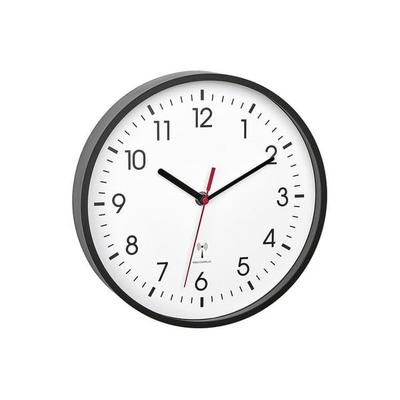 TFA Dostmann 60.3550.01 Funk Wanduhr 24.5cm x 42mm Schwarz