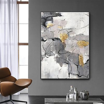 Handgefertigtes Ölgemälde auf Leinwand, Wandkunst, Dekoration, moderne abstrakte Texturen für Wohnkultur, gerollt, rahmenlos, ungedehnt