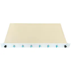 Paschke Spleissbox/Patchpanel 48,30cm (19") 6xLCd OM3 AQUA 442405-06SA, Server Zubehör, Grau