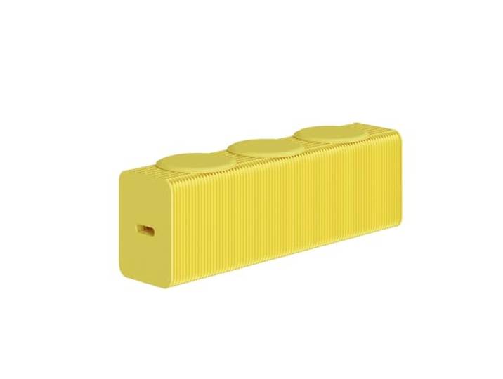 HSHBGS Klapphocker, Akkordeon, Kraftpapier, Fußhocker, Moderne Möbel Tragbarer Stuhl, 660 Pfund schwere Tragfähigkeit, platzsparend for Zuhause, Schlafzimmer(Yellow,3-seater(120~150cm))