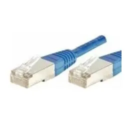 Dexlan Patchkabel Cat. 6A, F/UTP, blau, 0,3 m