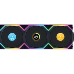 LIAN 12RSLLCD1B - Lian Li Wireless LCD Lüfter, ARGB, Reverse, 120 mm, schwarz