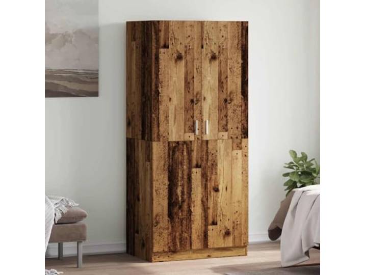 KGTKGTYER Kleiderschrank, 90x52x200 cm Schlafzimmer Garderobe Stabile Konstruktion, Reichlich Stauraum, Inklusive Kleiderstange