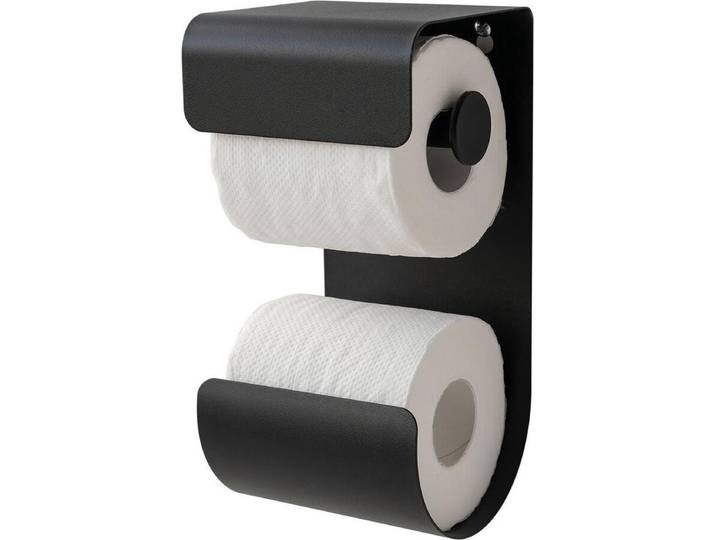 Sealskin Brix - WC rolhouder - Toiletrolhouder - Reserverolhouder - Zwart