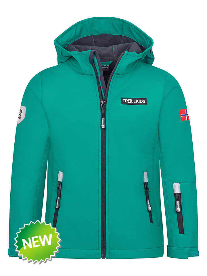 Trollkids Softshelljacke "Oslofjord" in Grün - 92