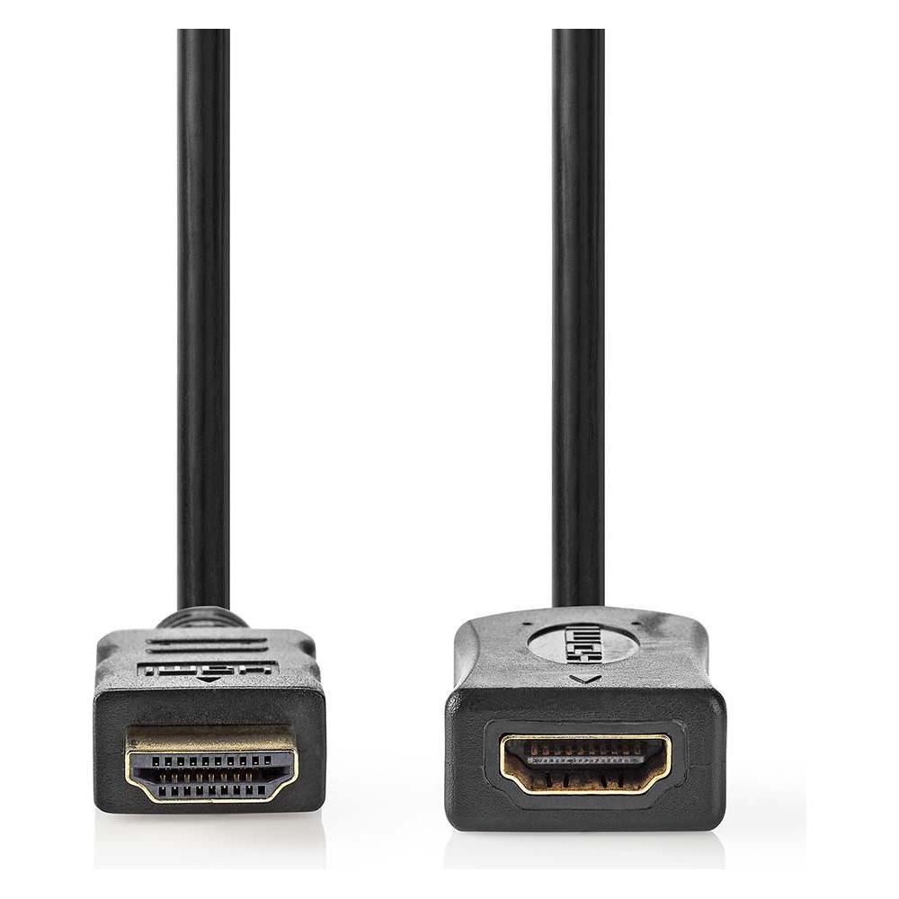 Nedis High Speed HDMI Kabel mit Ethernet - HDMI Stecker - HDMI Ausgang - 4K@60Hz - ARC - 10.2 Gbps (5 m) (CVGL34096BK50)