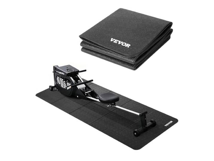 VEVOR Tapis de course pour tapis de sol\, équipement d'exercice pour tapis de course\, vélos stationnaires et couchés\, protection de sol en PVC haute densité\, imperméable et antidérapant\, pour salle de