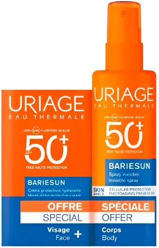 Uriage Bariesun Crema Hidratante (SPF 50+) 50ml + Spray Invisible (SPF 50+) 200ml