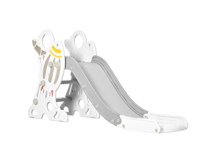 Aiyaplay Kinderrutsche, Gartenrutsche für Kinder 1,5 bis 3 Jahre, mit Raketen-Design, Grau, Kunststoff, 46.5x80x157 cm, Freizeit & Co, Gartenspielzeug, Kinderrutschen