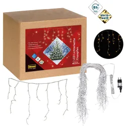 Idena, Lichterkette, Lichterkette Eiszapfen 400 LED ww (10.30 m)