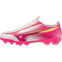 Mizuno Alpha III Select FG Fußballschuhe Kinder 64 - white/fuchsia purple 34