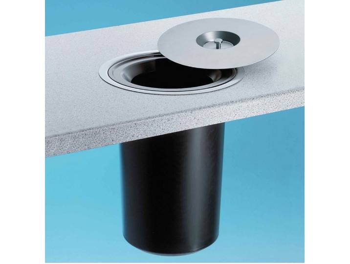 WESCO Einbaumülleimer WESCO® Dassa 2, Edelstahl mit Kunststoffeinsatz, Abfallvolumen 13 L
