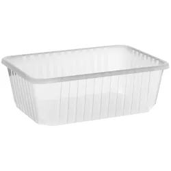 VEPATIM 250x Rechteckschalen klar 1000 ml (PP)