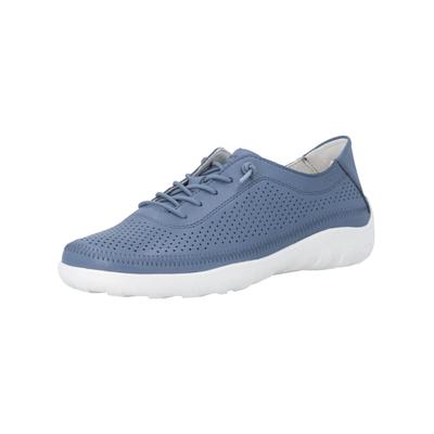 Sneaker REMONTE "Remonte Sneaker Glattleder", Damen, Gr. 39, jeans, Glattleder, Schuhe Sneaker