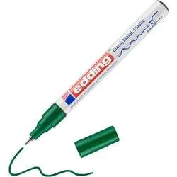edding 780 Permanent Lackmarker Grün Extra Fein Nadelspitze  - 0,8 mm  Wasserbeständig