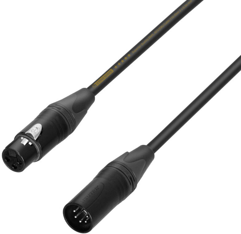 Adam Hall Cables 5 Star Dgf 0020 - Adapterkabel   Xlr 3-Pol Female X Xlr 5-Pol Male   0,2 M