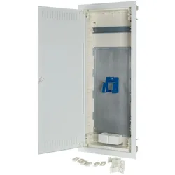 Eaton 302418 Unterputz-Kleinverteiler, Multimedia, 5-reihig, Stahlblechtür flach KLV-60UPM-F
