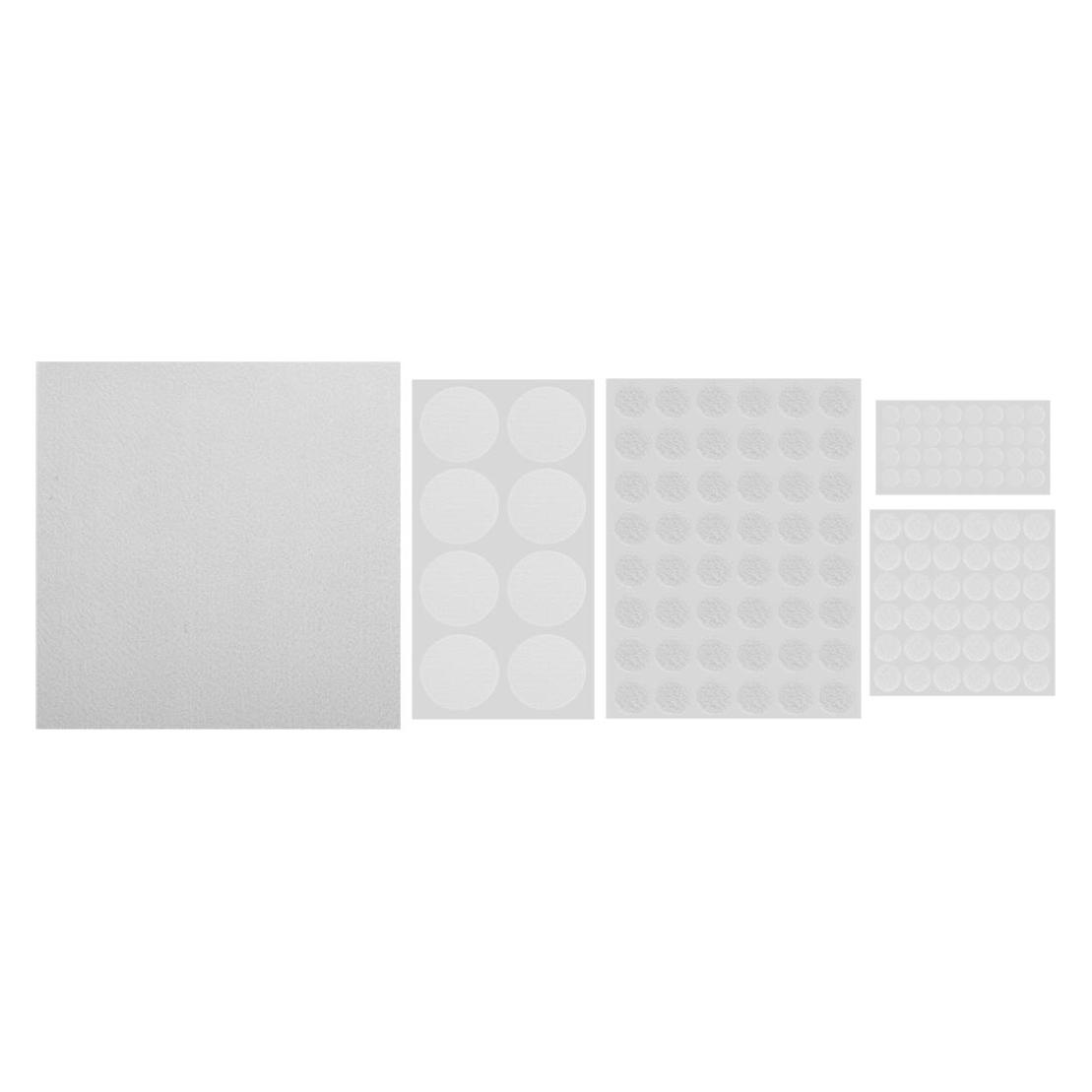 Topex EVA selbstklebende Filz- und Schaumstoffpads, weiss, 125 Stück. (Filzgleiter, 125 Stk.) (47600281)