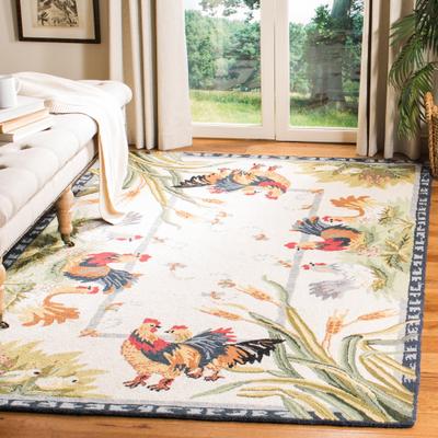SAFAVIEH Handmade Chelsea Chelsy French Country Rooster Wool Rug
