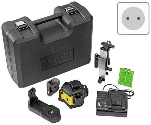 Stabila LAX 600 G, 12-V-System, 7-pcs (EU) Multilinienlaser selbstnivellierend Reichweite (max.): 40 m