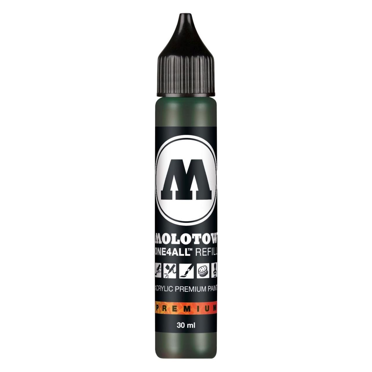 Molotow Nachfülltinte One4All für Permanentmarker 30ml mister green (Grün, 1 Stk.) (MO693096)
