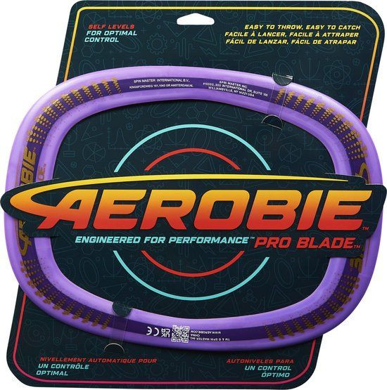 Aerobie Pro Blade Vliegende Disc Zelfnivellerende Werpring Paars