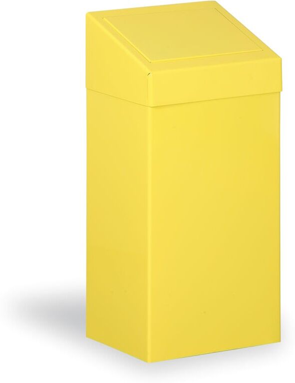 Kovona Metallmülleimer für Mülltrennung, 45 l, gelb