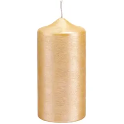 Kopschitz Kerzen Kerzen Stumpenkerzen Perlmutt Hellgelb, 150 x 60 mm, 4 Stück