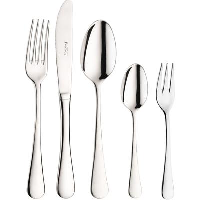 Besteck-Set PINTINOX "Stresa", silber (edelstahlfarben), 30 Stk., Edelstahl 18/10, Essbesteck-Sets