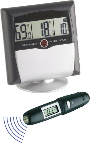 TFA Dostmann MS-10 Luftfeuchtemessgerät (Hygrometer) 1% rF 99% rF Set Hygrometer + Infrarot - Thermometer