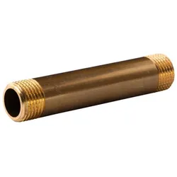 Messing Gewinde-Fitting Distanz Doppelnippel 1/2"-1/2" L= 100 mm, schwere Ausführung