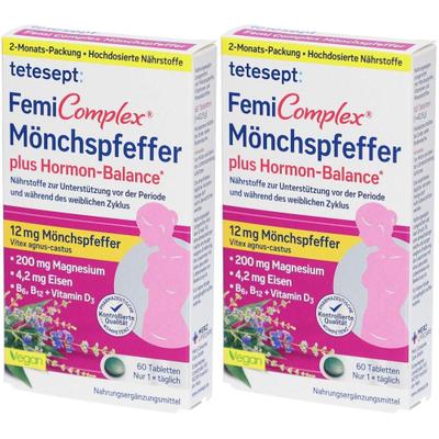 Tetesept Femi Complex Mönchspfeffer Filmtabletten 2x 2x60 St