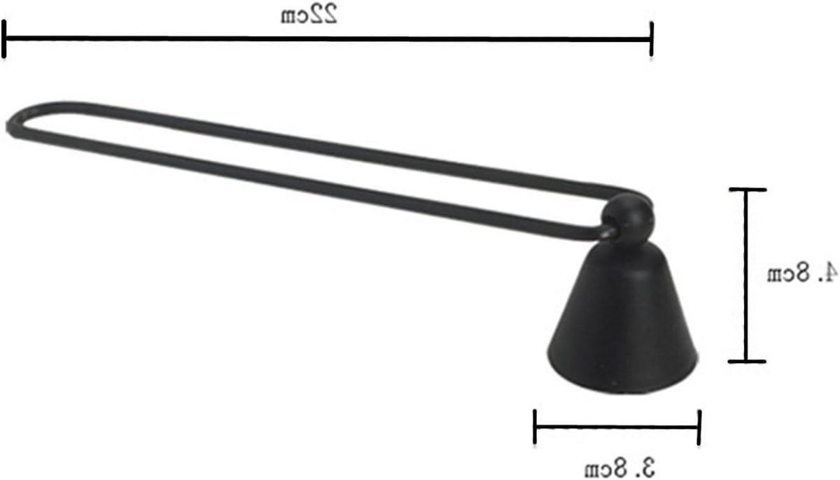 Zwarte Kaars Snuffer Tool - Kaars Accessoire voor Veilig Doven - 24 cm Lengte
