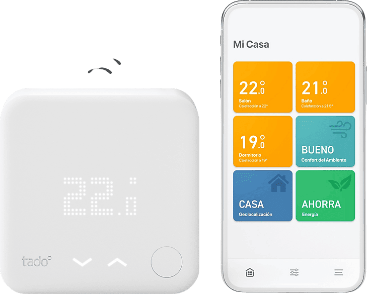 REACONDICIONADO Seminuevo Bueno Termostato - Tado° Starter Kit V3 +, Conexión inalámbrica, iOS y Android, Amazon Alexa, Apple HomeKit, Blanco