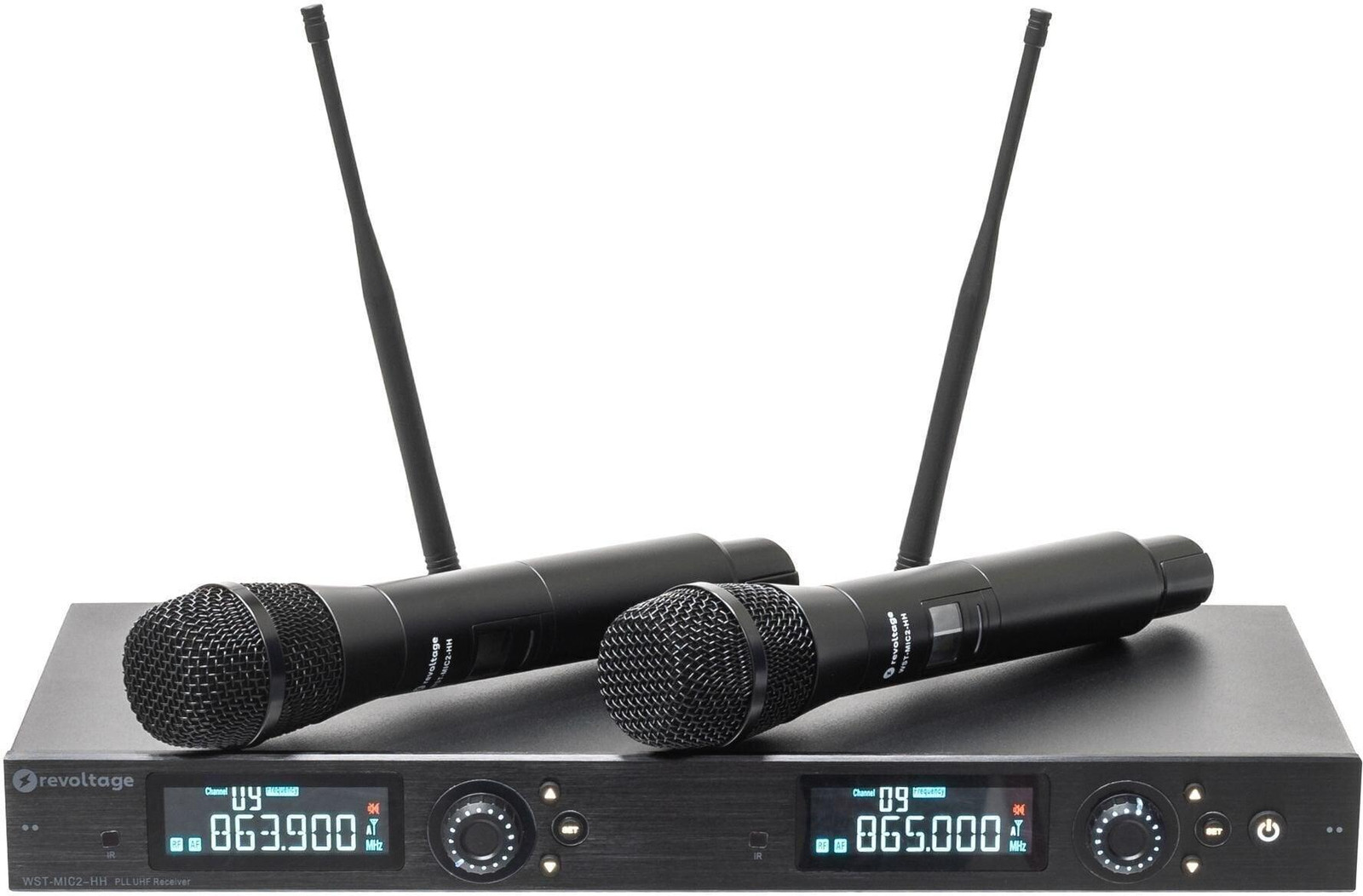 Revoltage WST-MIC2-HH Dubbele draadloze microfoonset voor muzikanten
