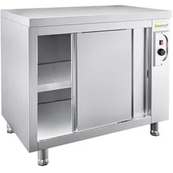 Beheizter Unterschrank aus Edelstahl 1200x700 mm PREMIUM - GOLDINOX