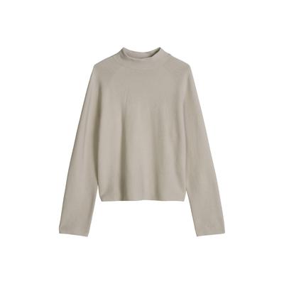 Strickpullover MARC O'POLO "aus softer Bio-Baumwolle", Damen, Gr. M, beige (natural), Obermaterial: 100% Baumwolle, unifarben, Pullover Strickpullover