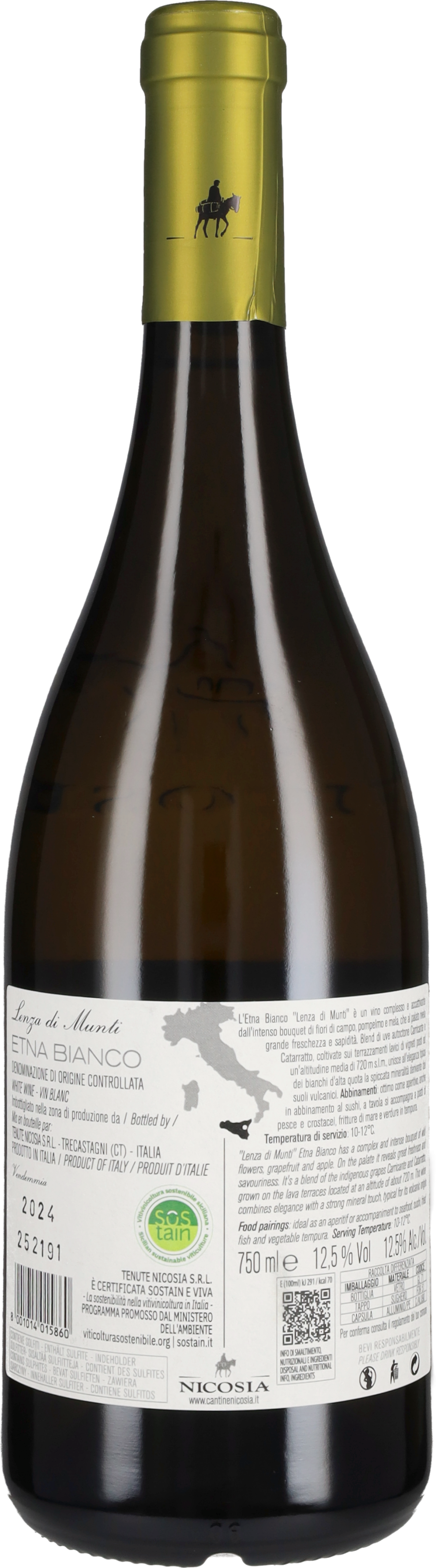 Cantine Nicosia Etna Bianco 'Lenza di Munti 720 slm' Nicosia 2025