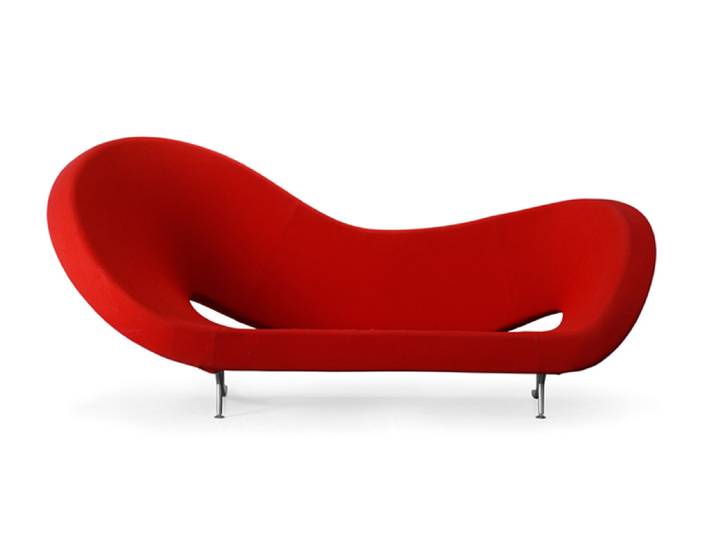MOROSO canapé VICTORIA AND ALBERT (290 cm SX - Kvadrat Divina 3 623 Remix rouge)
