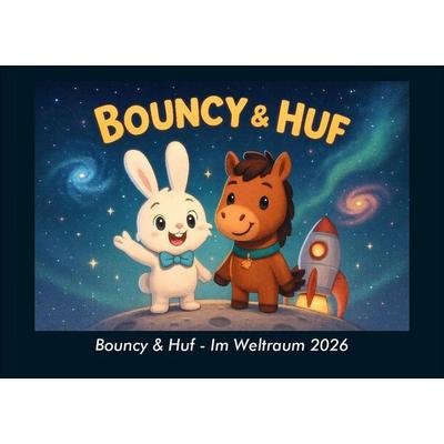 Bouncy & Huf - Im Weltraum 2026 Fotokalender DIN A5