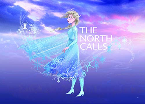 Komar Disney Frozen Elsa The North Calls muurschildering voor de kinderkamer, B: 70 cm, H: 50 cm