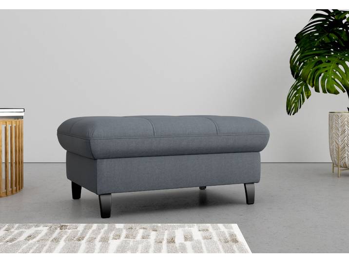 Stauraumhocker SIT & MORE Maggiore , grau (dunkelgrau), B:102cm H:48cm T:67cm, 98% Polyester, 2% Polyamid, Hocker, Stauraumhocker, mit Stauraum