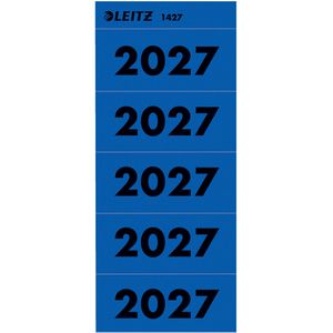 Leitz Jahreszahlen 1427-00-35, Aufkleber, 60 x 25,5 mm, 100 Etiketten, Jahr 2027