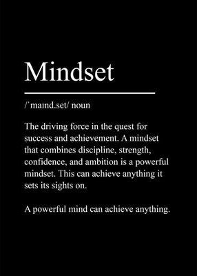 Uplifted Finds Minimalist Success & Focus Definition Poster   Inspirational Mindset Canvas Wall Art 5 40 X 60 Cm Unframed