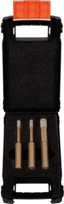 Diamantbohrer-Set , 6-Kant-Schaft, 3 Backenbohrfutter, 3-tlg.