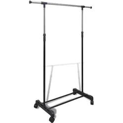 vidaXL, Garderobe + Kleiderstange, Ralunon (1 Stück 1 Kleiderstange)