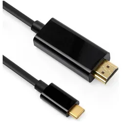 DLH Ask The Requester For Ist In English (2 m), Videokabel, Schwarz