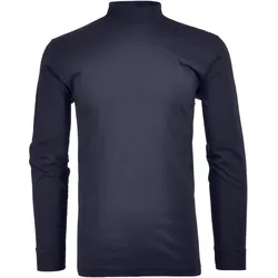 Langarm Basic Stehkragen Regular Fit Herren Longsleeve