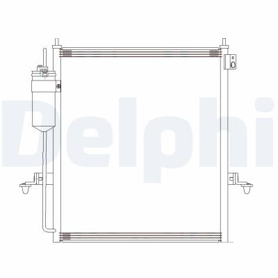 DELPHI Kondensator, Klimaanlage CF20286 für MITSUBISHI